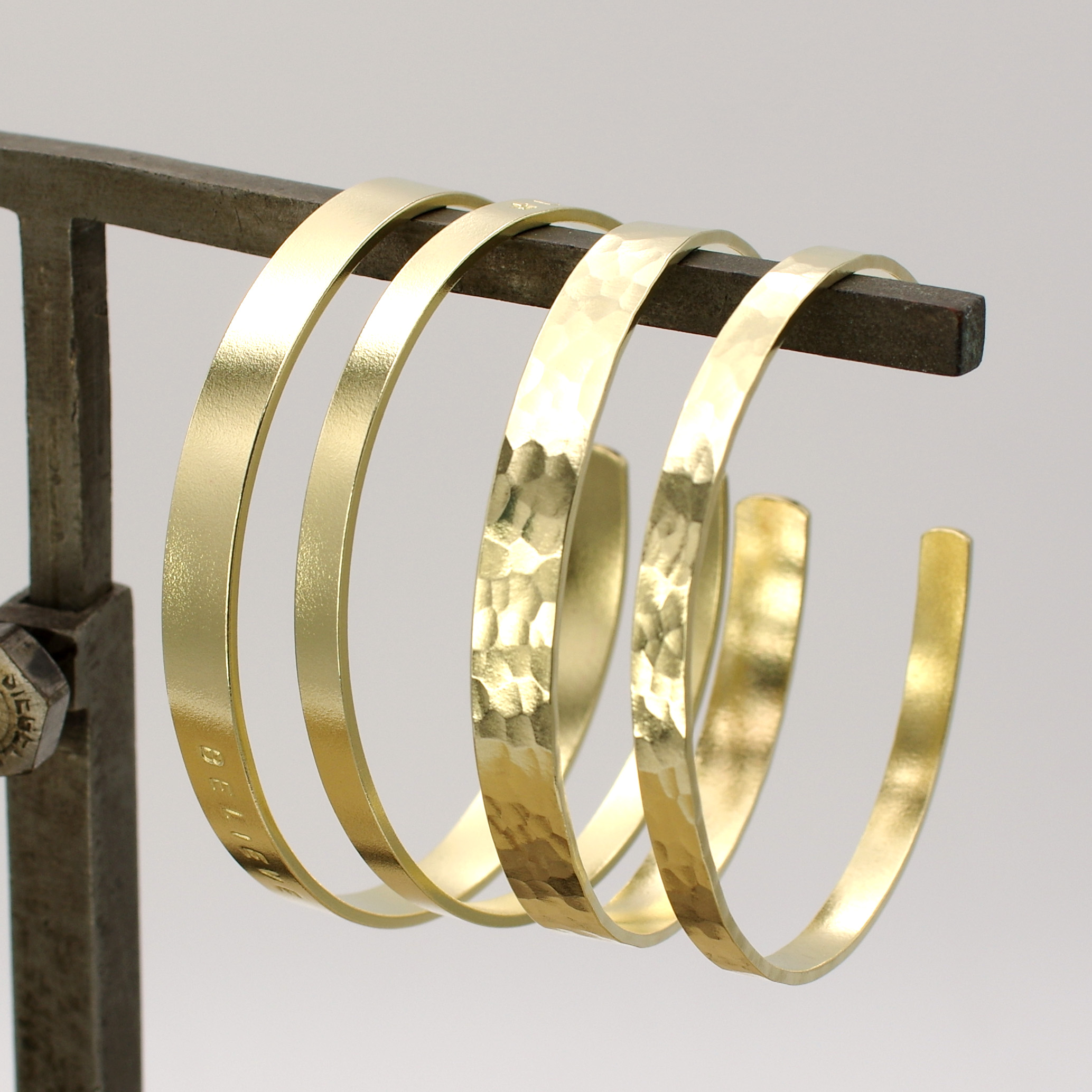 真ちゅうのバングル作り